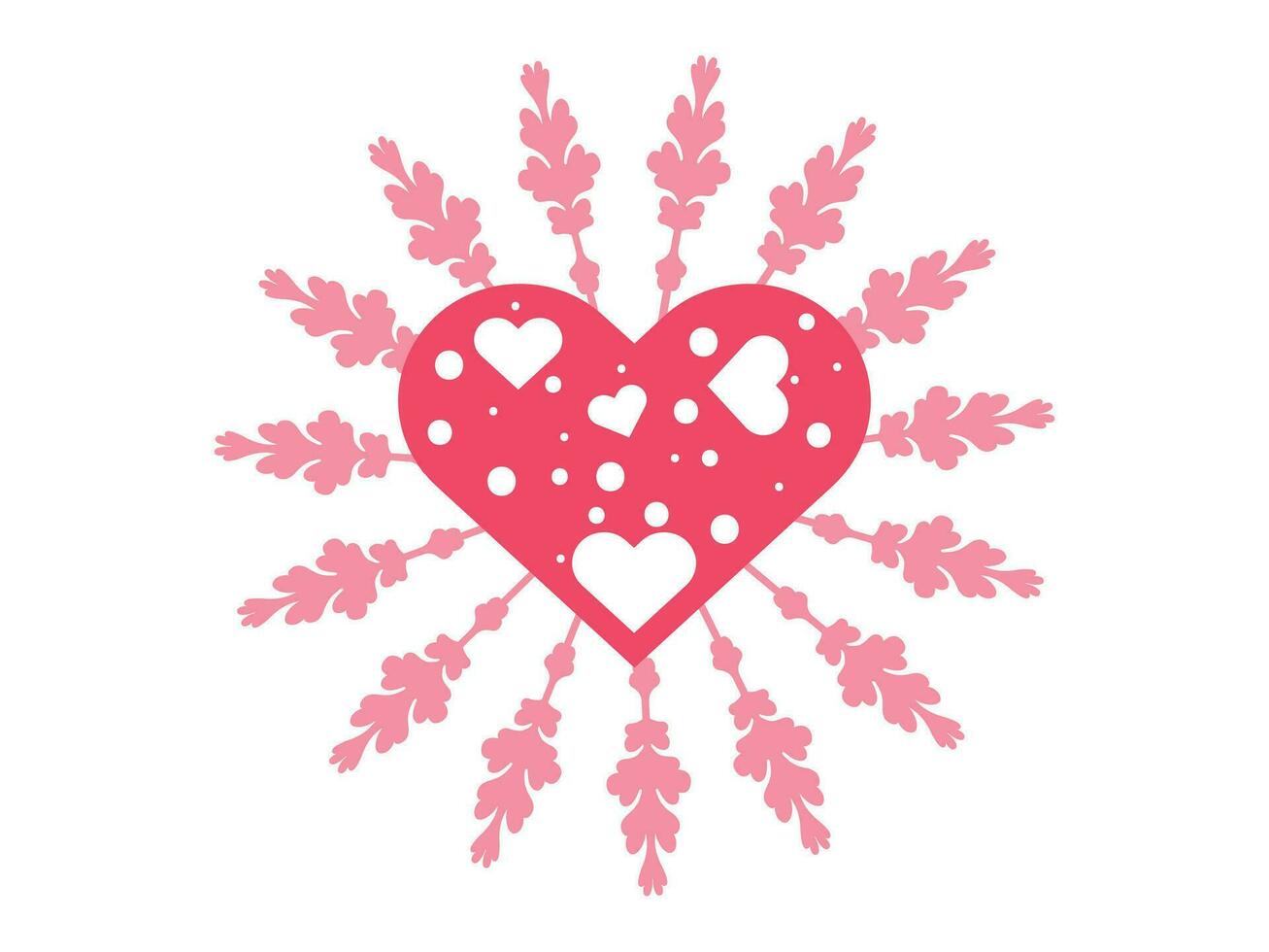 Cool Valentine's Day Decorative symmetry vector design