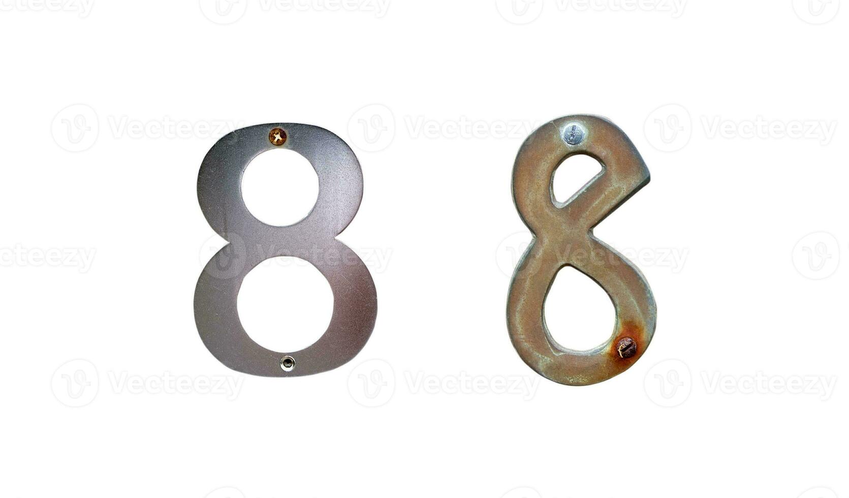 Old house number signs photo