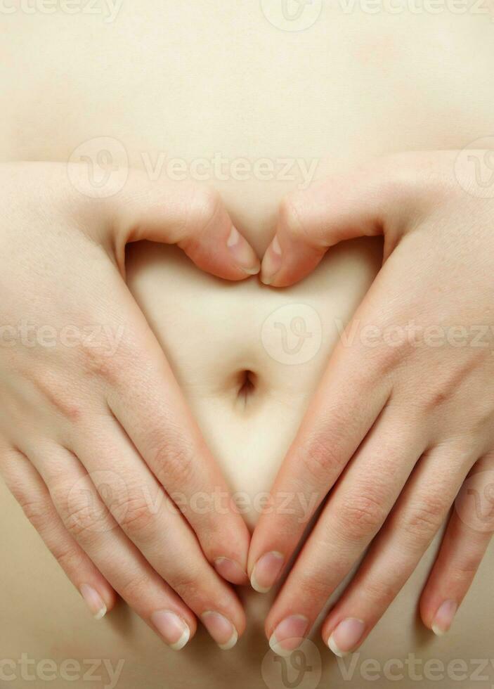 hands on belly photo