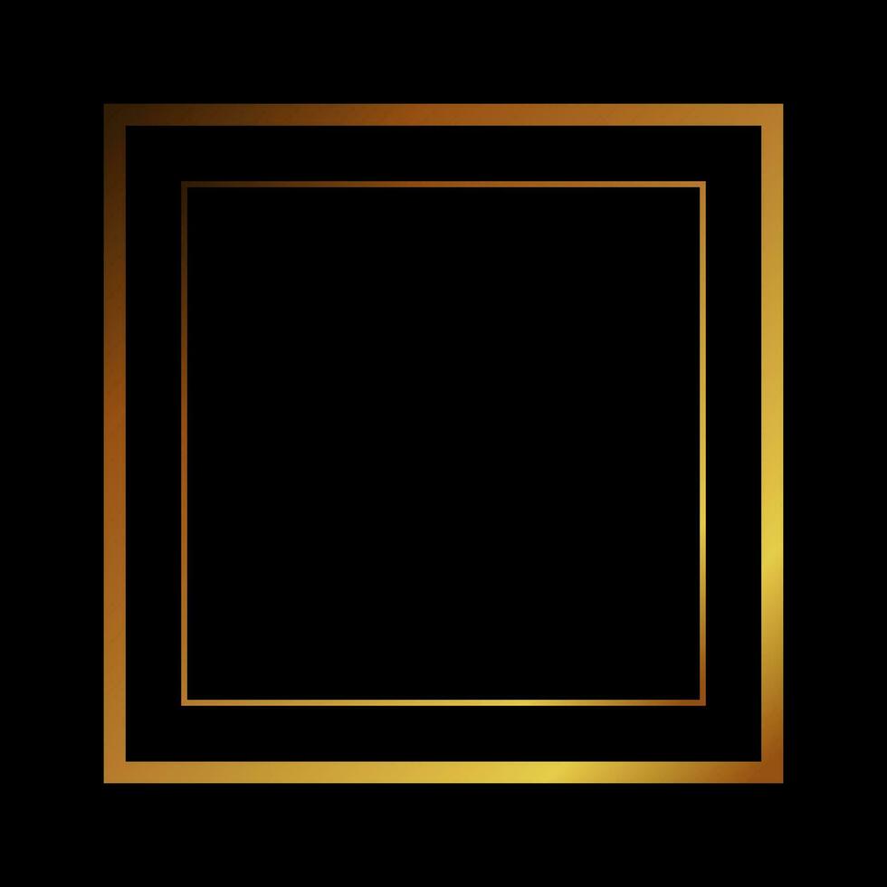 luxury gold frame vector