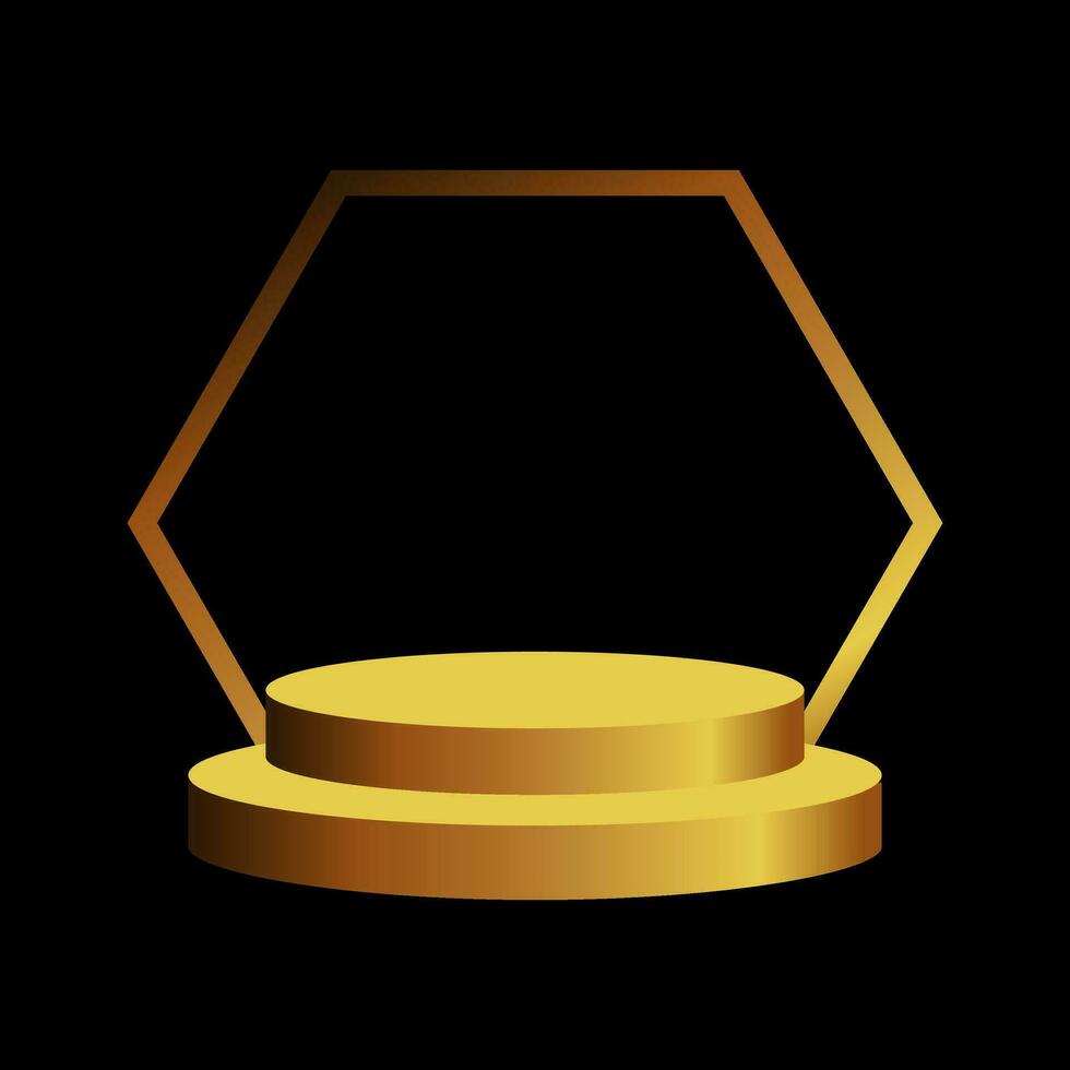marco de oro de lujo vector