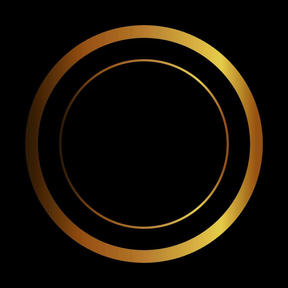 luxury gold frame vector