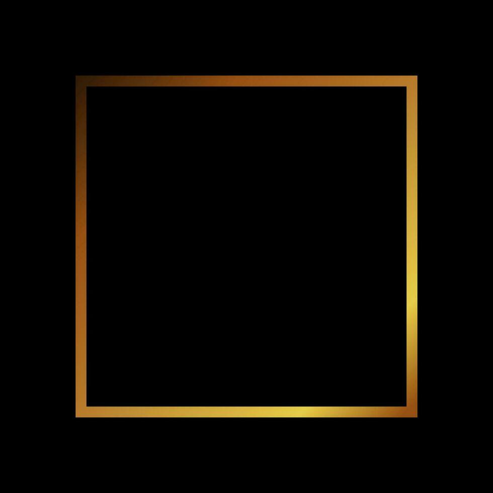 luxury gold frame vector