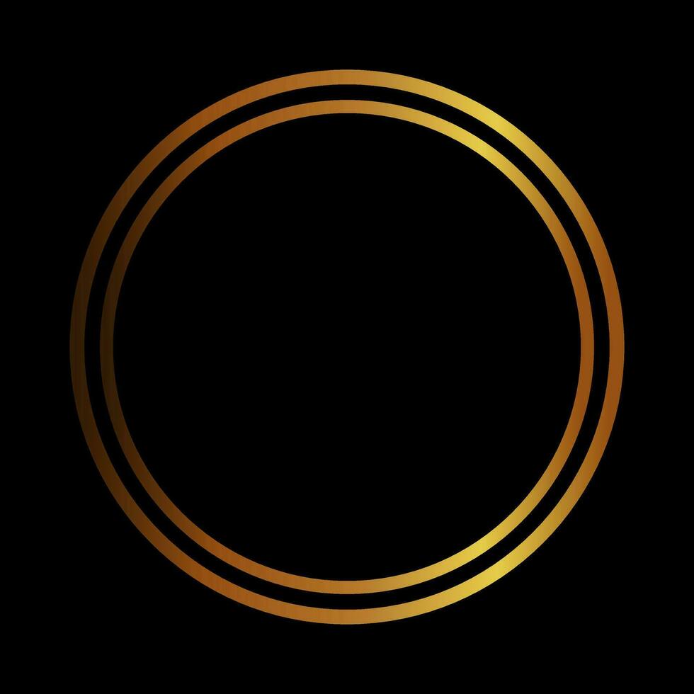 luxury gold frame vector