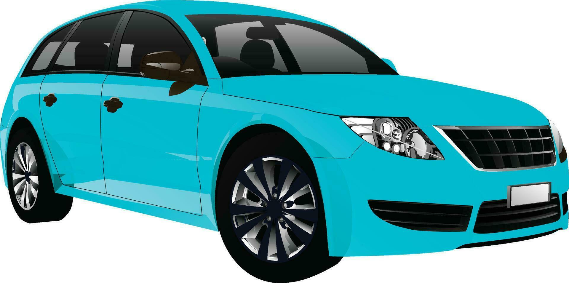 vector set of colorful hatchback car vectors
