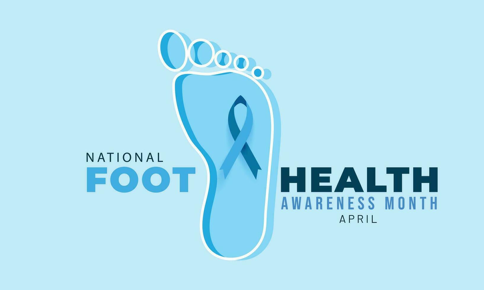 National Foot Health Awareness Month. background, banner, card, poster