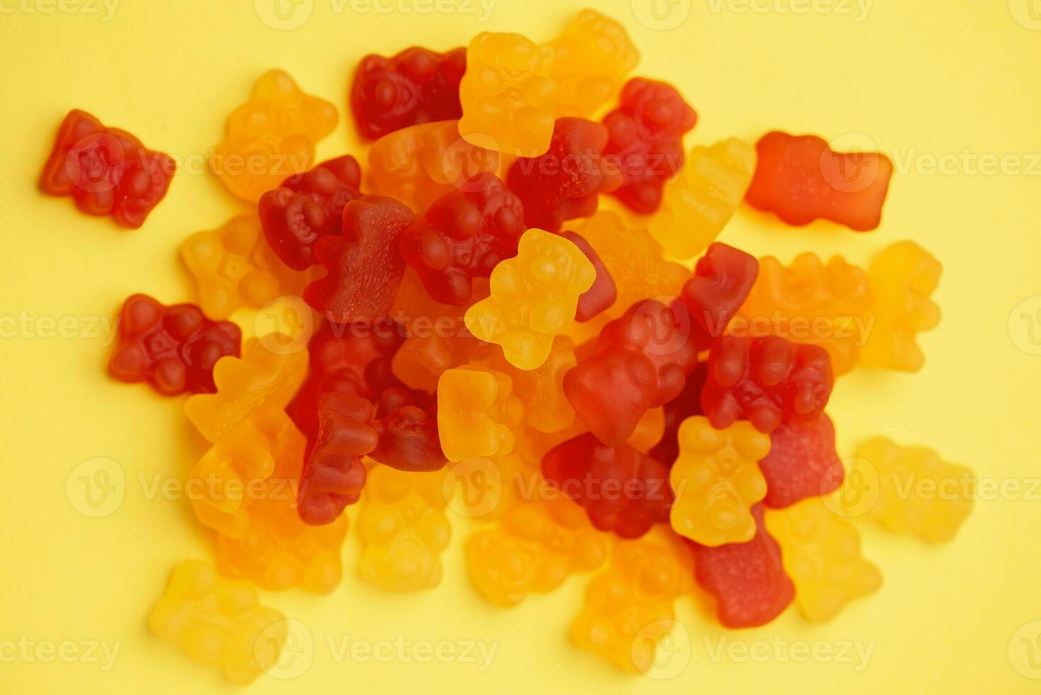 Vitamins for children,  as jelly gummy bears candy photo