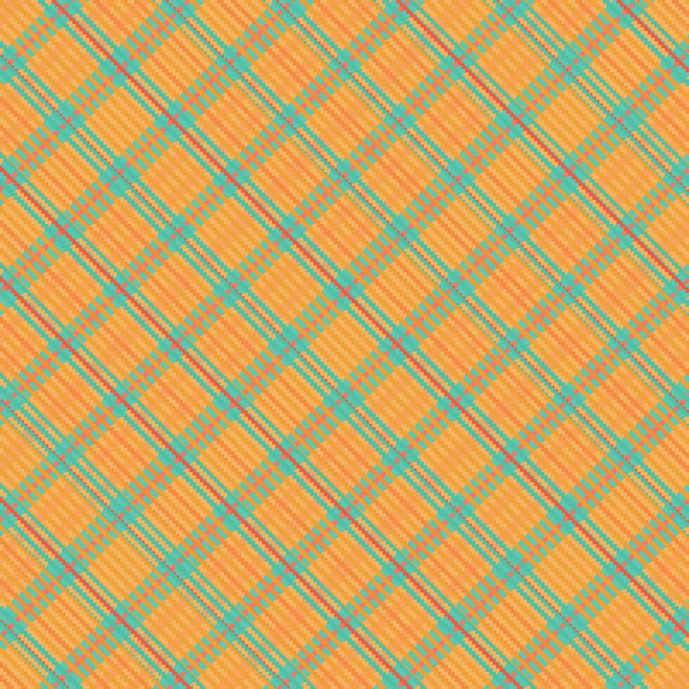 Tartan plaid pattern with texture and summer color. vector