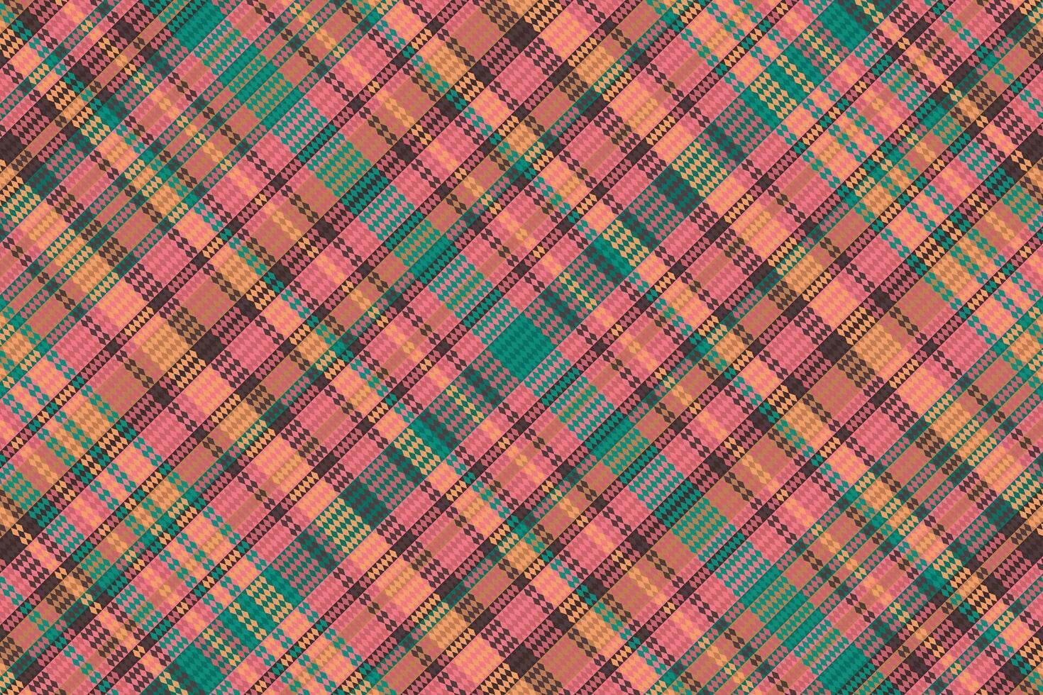 Tartan plaid pattern with texture and summer color. vector