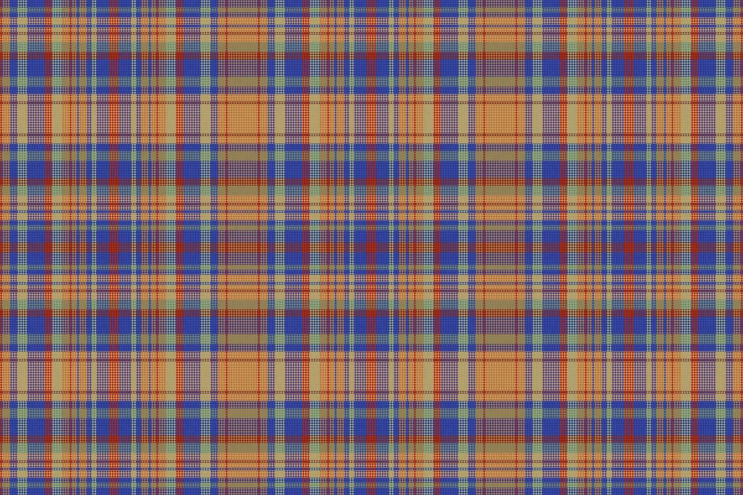 Tartan plaid pattern with texture and summer color. vector