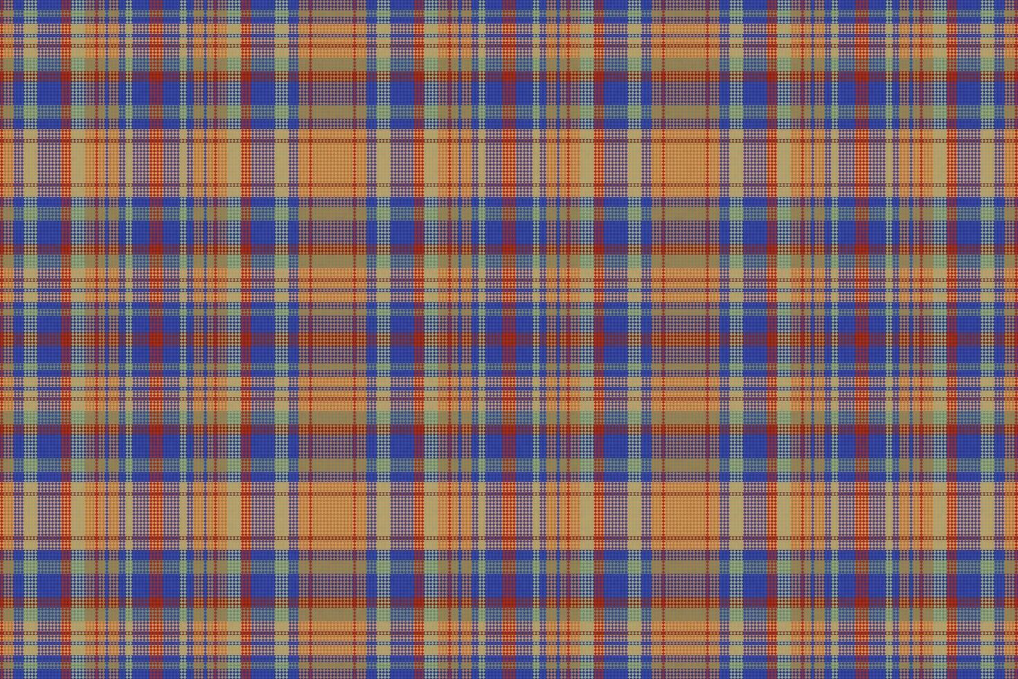 Tartan plaid pattern with texture and summer color. vector