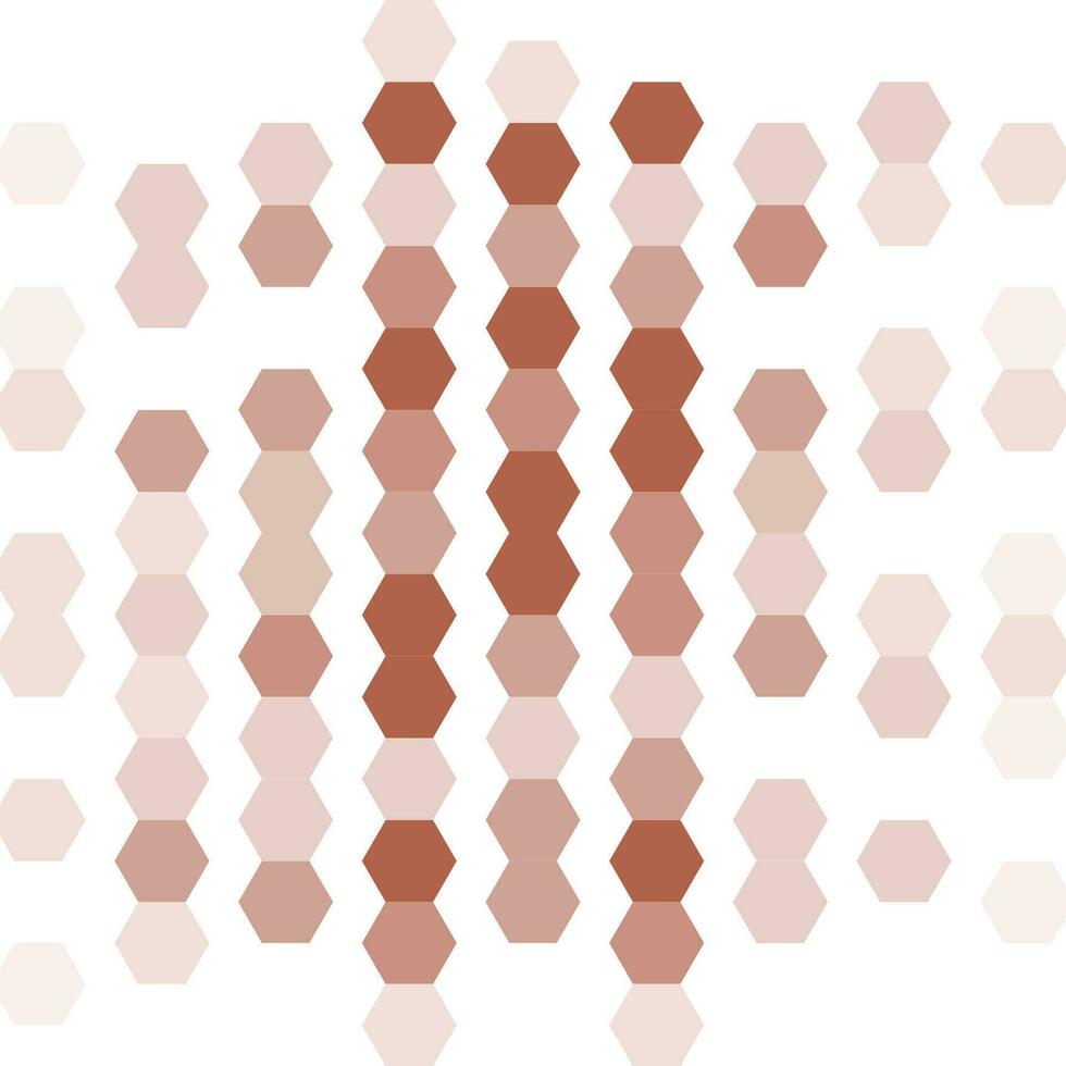 Vector pattern with colorful hexagons.
