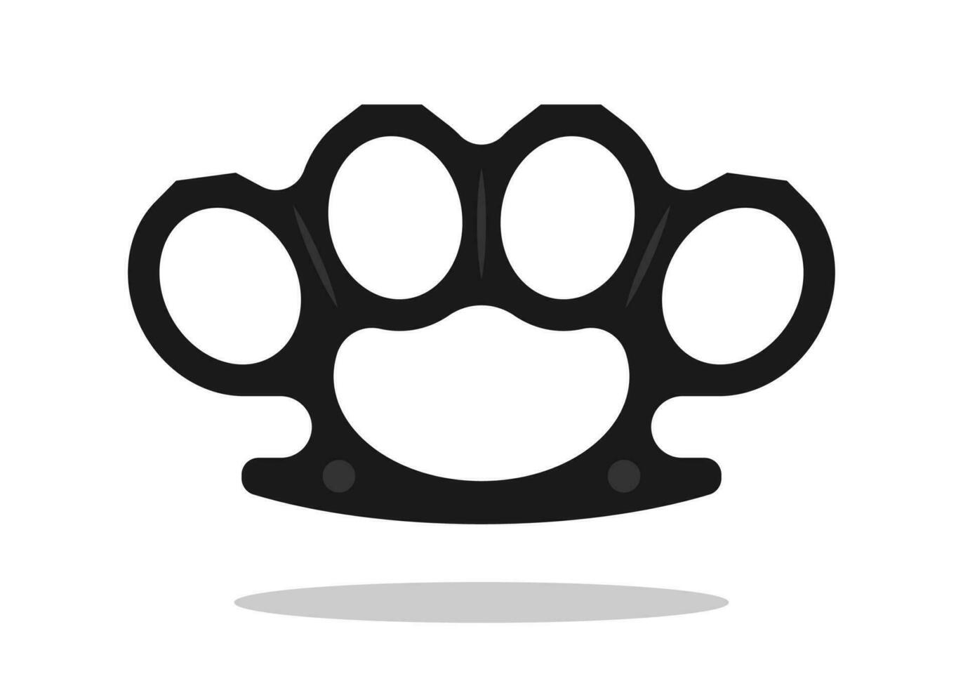 Brass Knuckle icon vector illustration element for gansters or