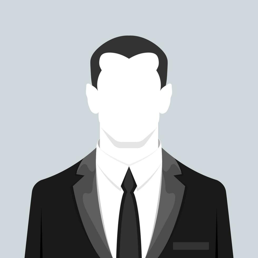 hombre avatar perfil fotografía. vector ilustración eps10