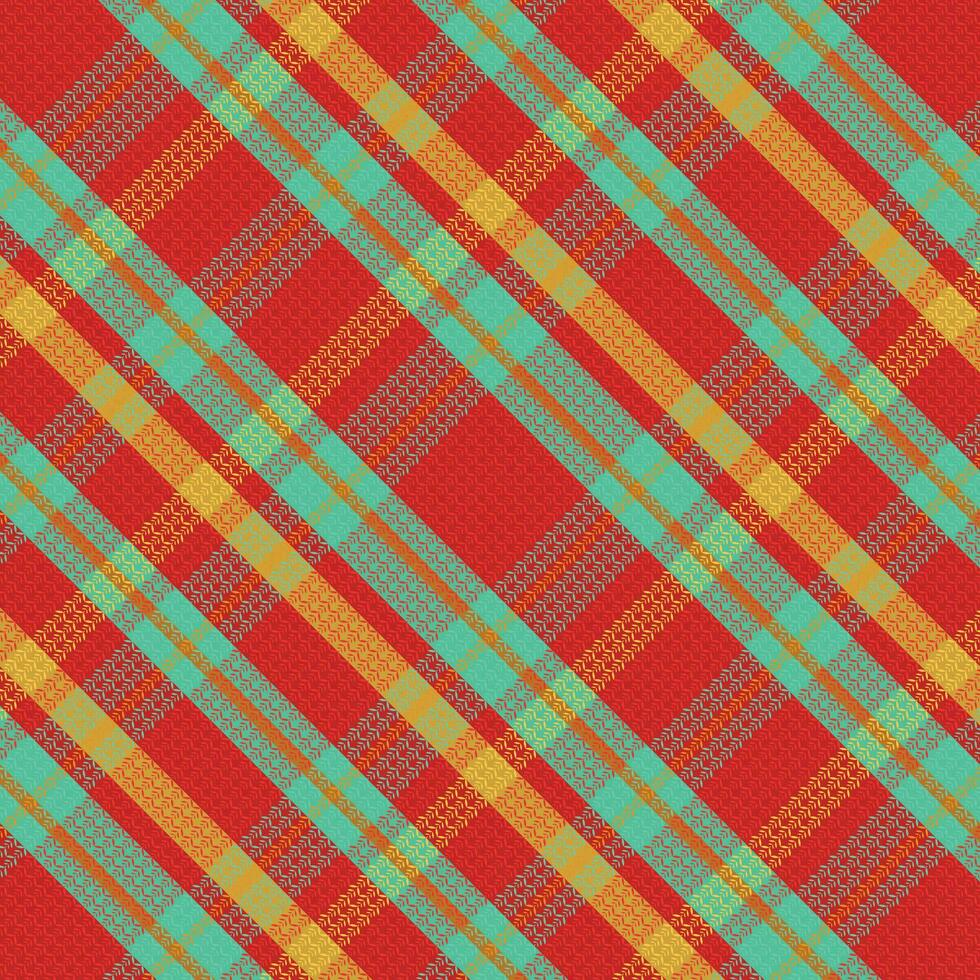 Tartan plaid pattern with texture and summer color. vector