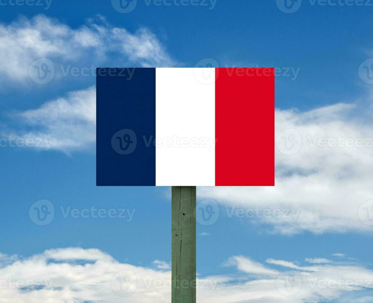 flag on sky photo