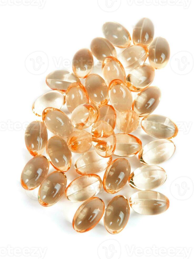 vitamins on the white photo