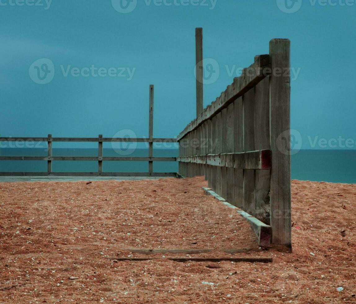 Old pier view photo