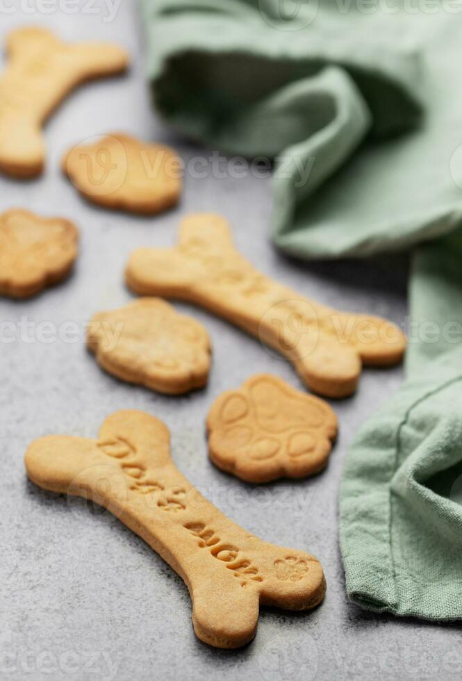 Homemade dog biscuits photo