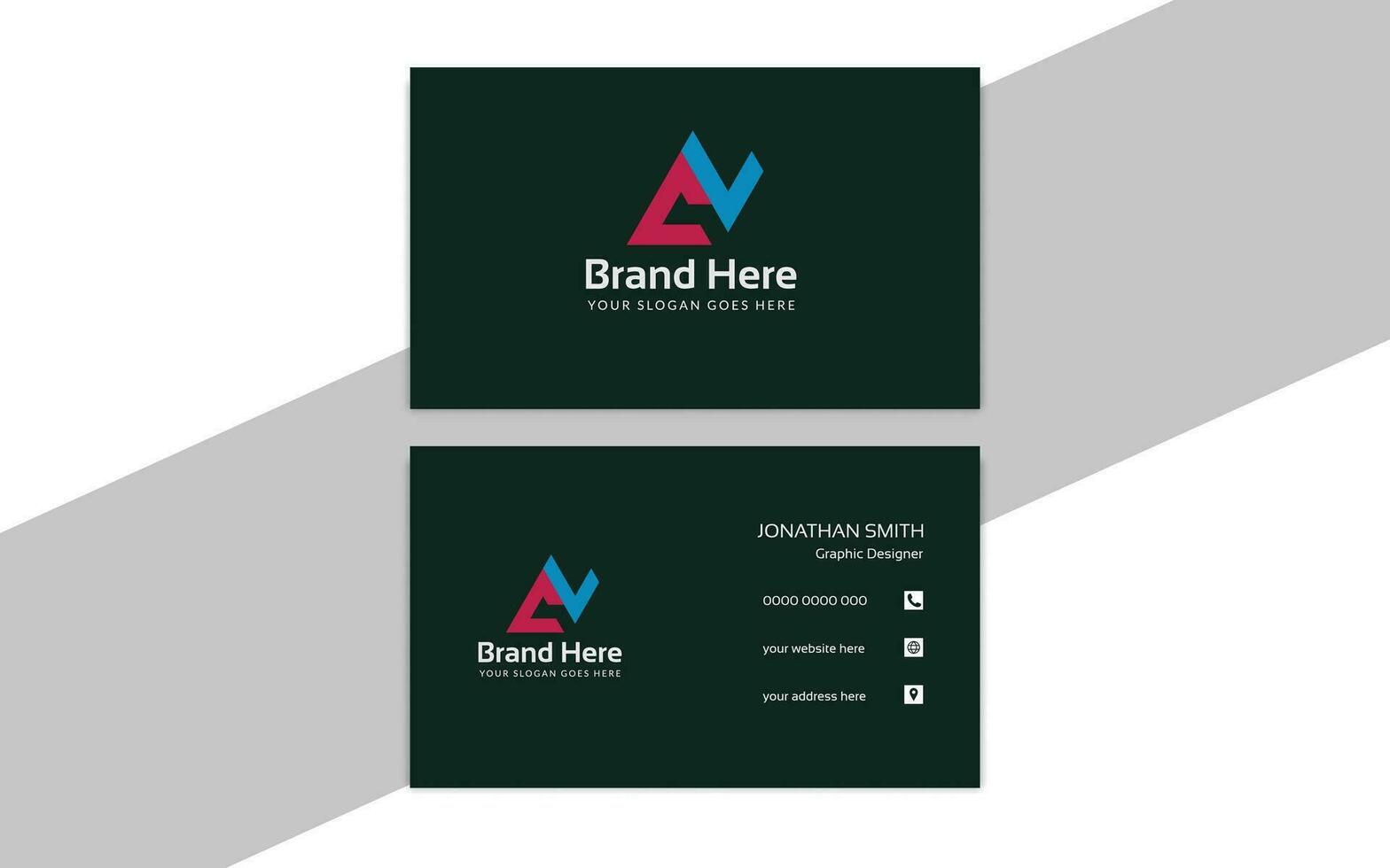 Free Business Card Design Template vector