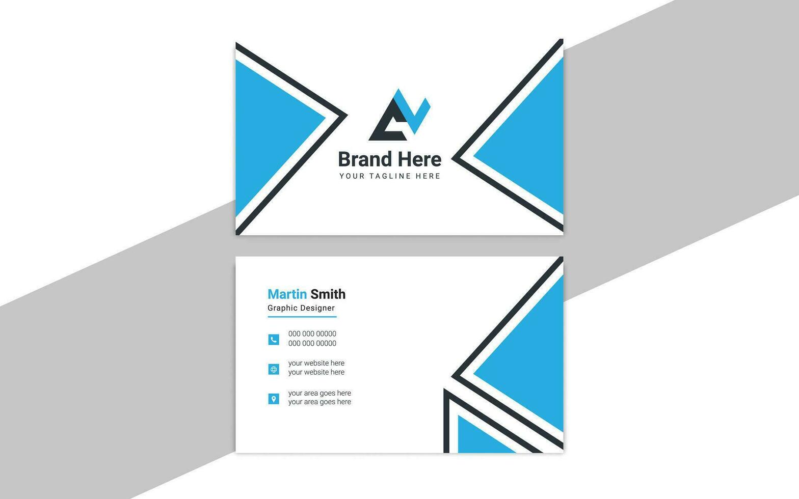 Free Business Card Design Template vector