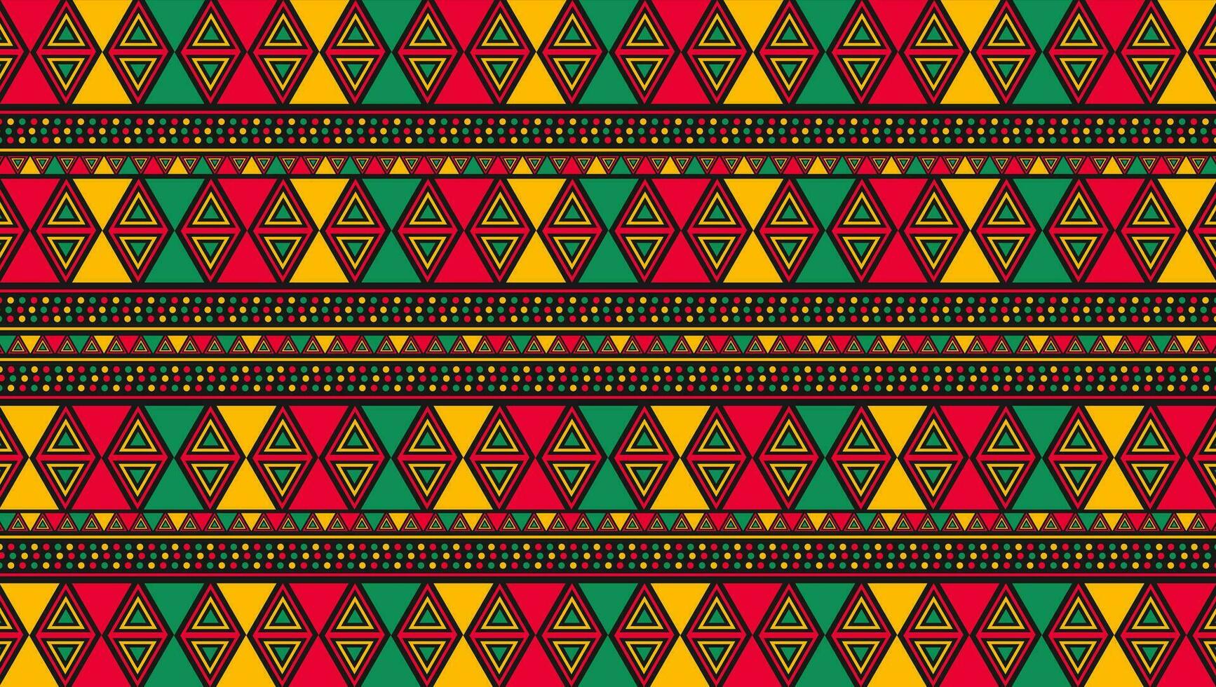 African American Black history month Neo geometric seamless pattern background. Celebrated February in united state and Canada. Juneteenth Independence Day. Kwanzaa. use to banner, poster, book cover. vector