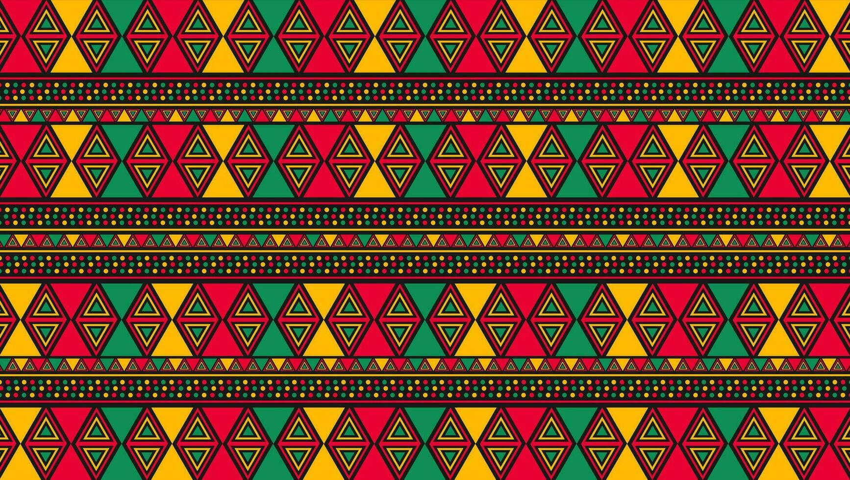 African American Black history month Neo geometric seamless pattern background. Celebrated February in united state and Canada. Juneteenth Independence Day. Kwanzaa. use to banner, poster, book cover. vector