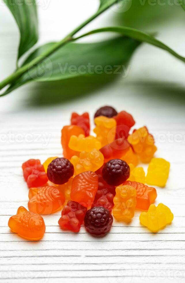 Vitamins for children,  gummy candy photo