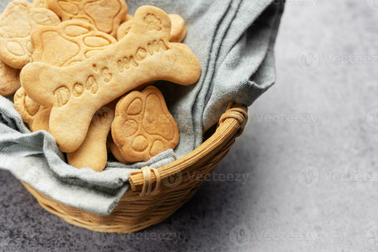 Homemade dog biscuits photo