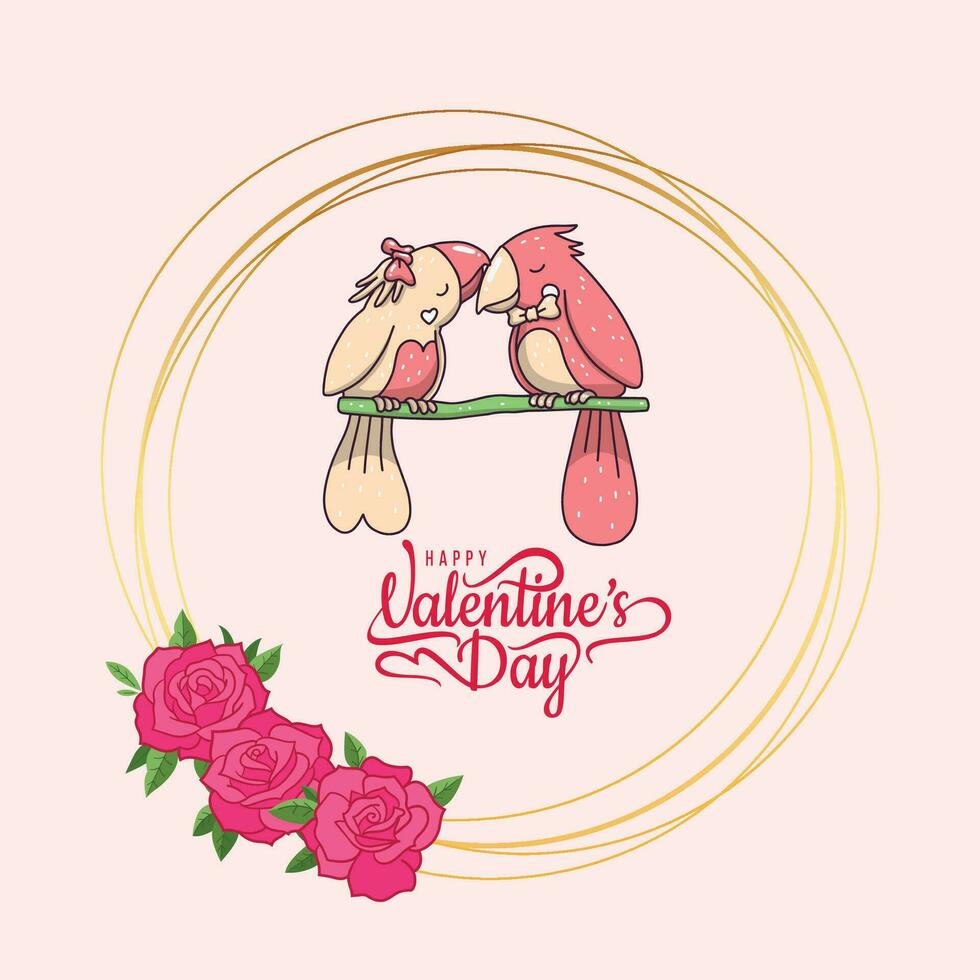 Free vector happy valentines day celebration design