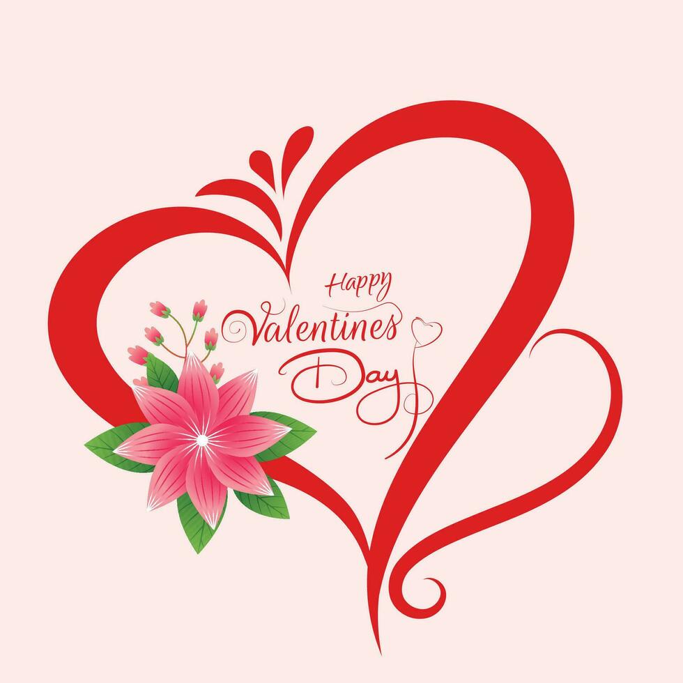 Free vector happy valentines day celebration design