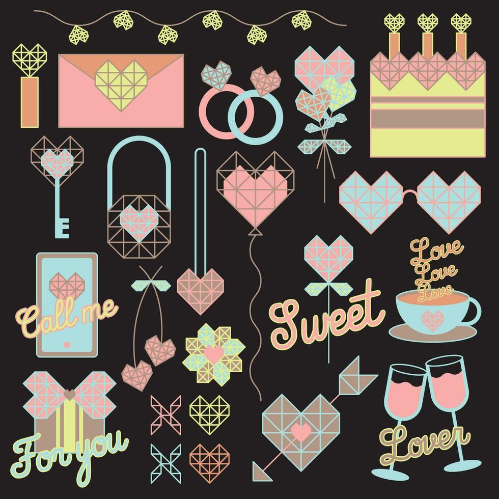 Happy Valentine's Day Typography Vector Design.