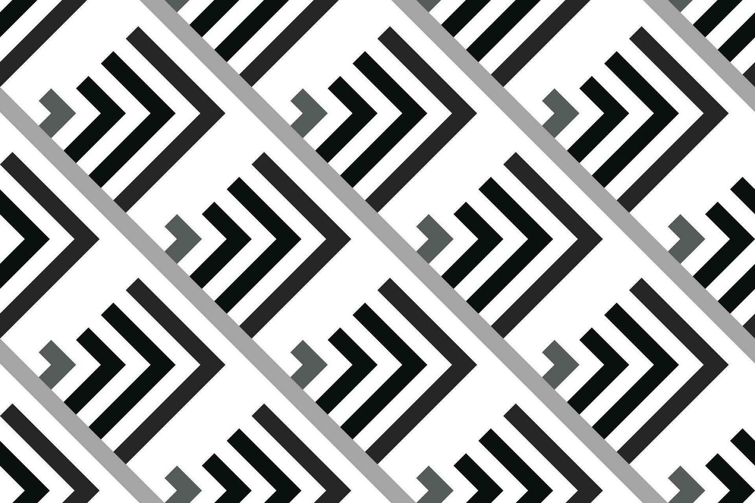 Retro black and white geometric seamless pattern background vector