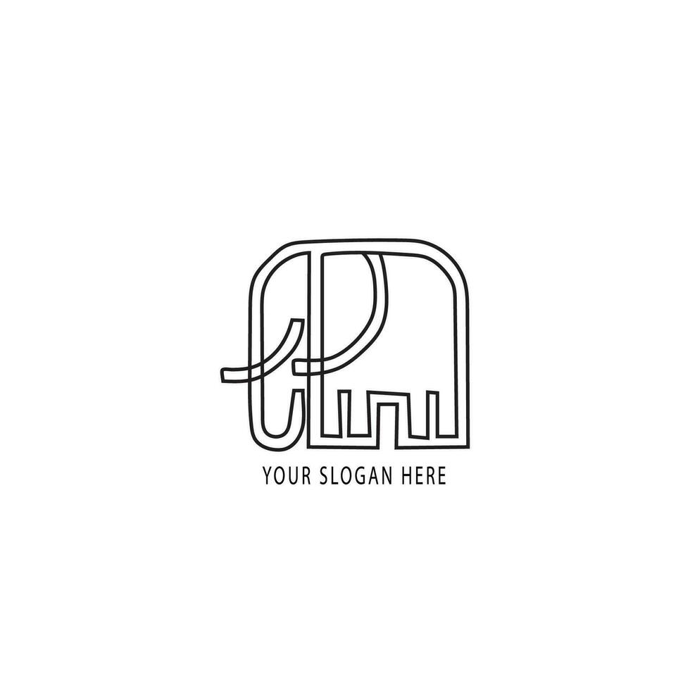 simple minimalist logo design vector