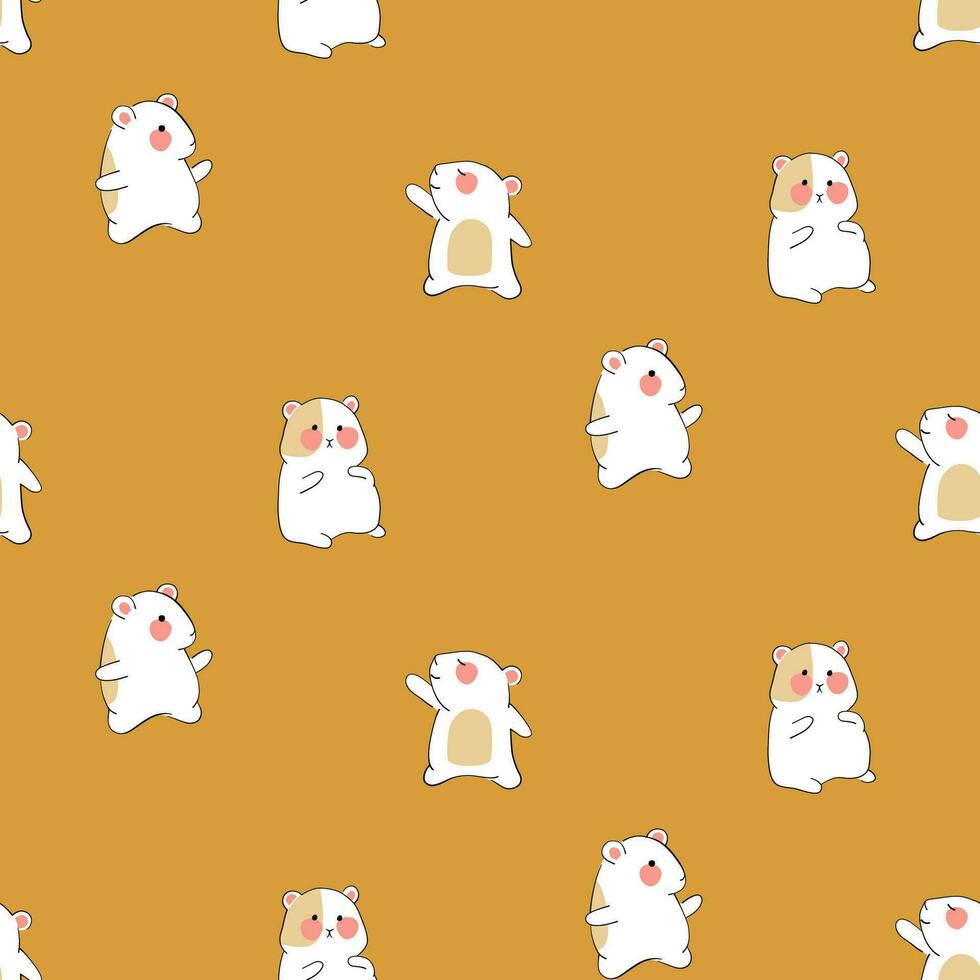 CUTE ANIMAL PATTERN DESIGN.  CUTE ANIMAL SEAMLESS PATTERN vector