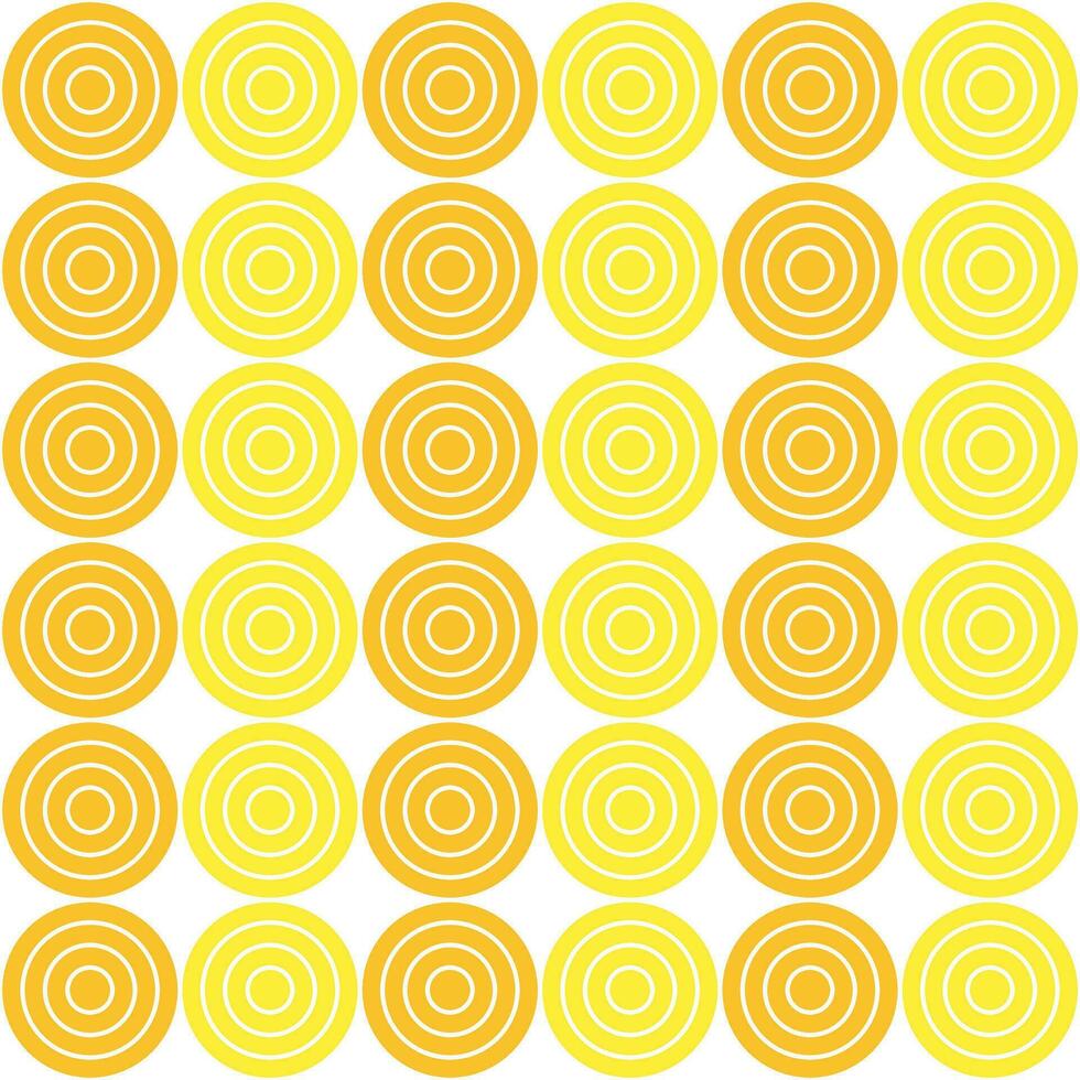 Yellow circle pattern. Circle vector seamless pattern. Decorative element, wrapping paper, wall tiles, floor tiles, bathroom tiles.