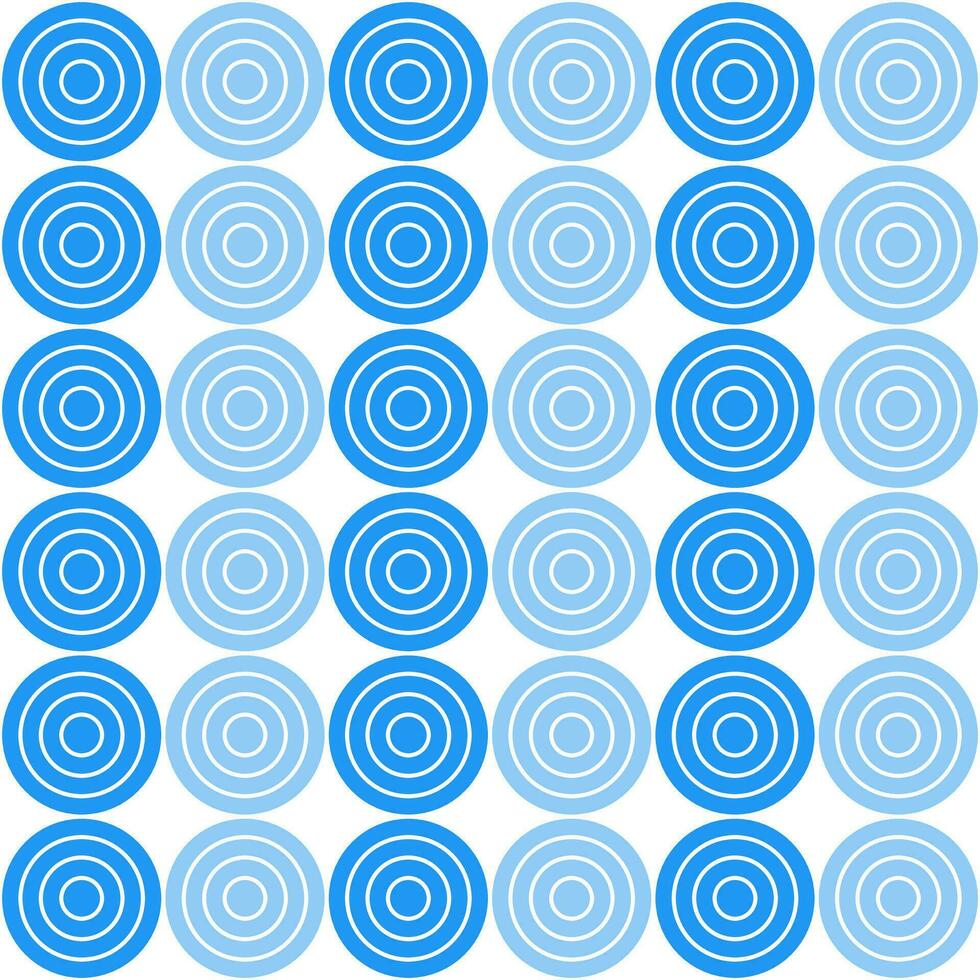 Blue circle pattern. Circle vector seamless pattern. Decorative element, wrapping paper, wall tiles, floor tiles, bathroom tiles.