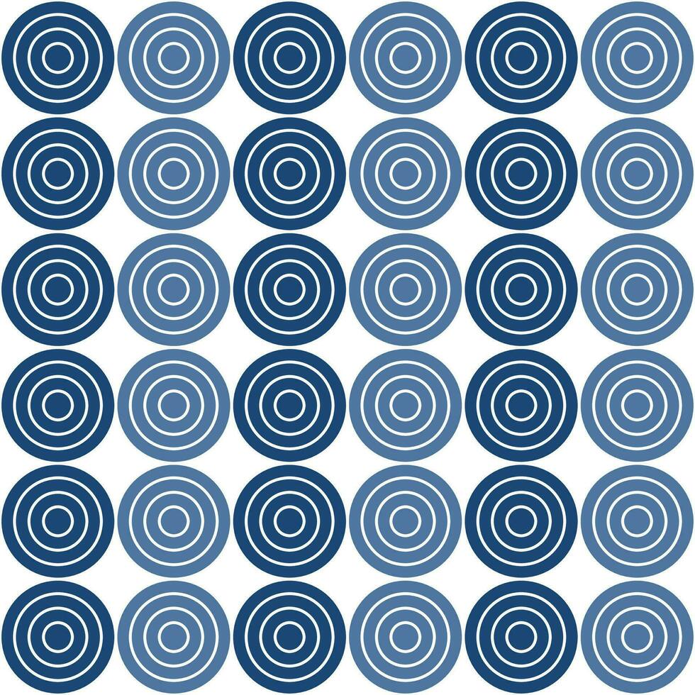 Navy blue circle pattern. Circle vector seamless pattern. Decorative element, wrapping paper, wall tiles, floor tiles, bathroom tiles.