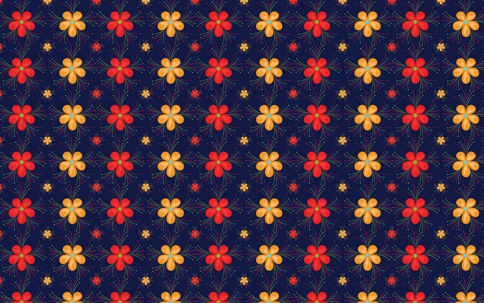 Wild floral pattern and bakground design vector
