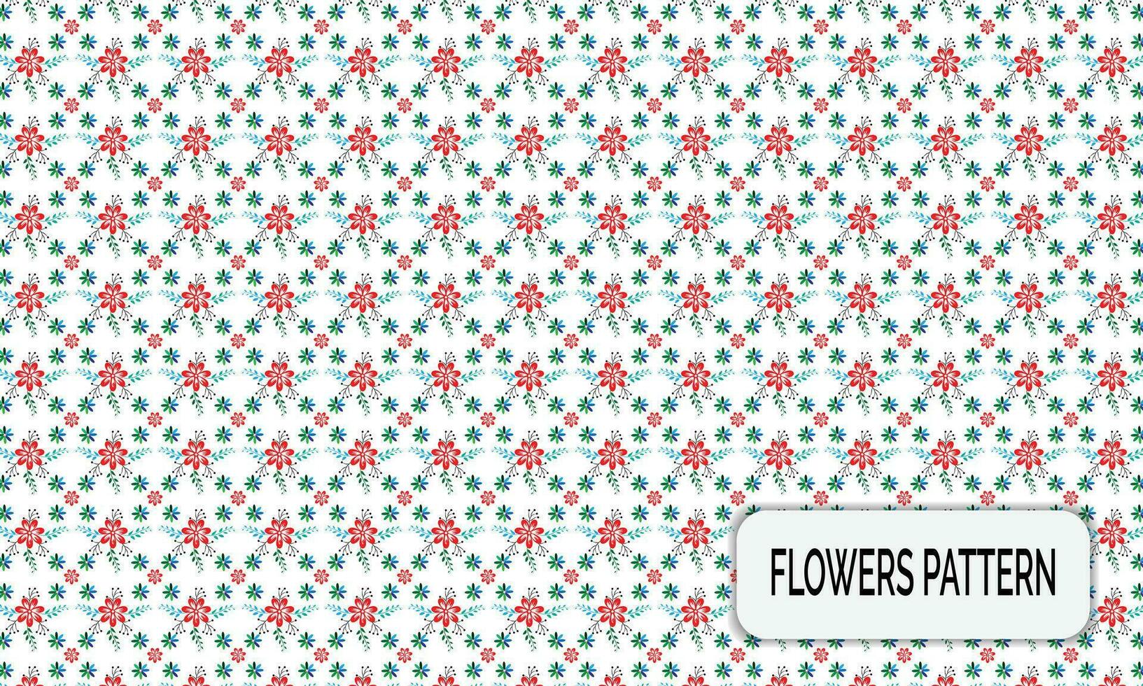 Spring floral pattern and background vector design