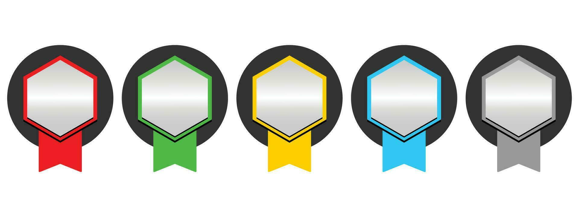 Set of company badge certificates. Certified logo design vector illustration. perfect for earning a title or achievement