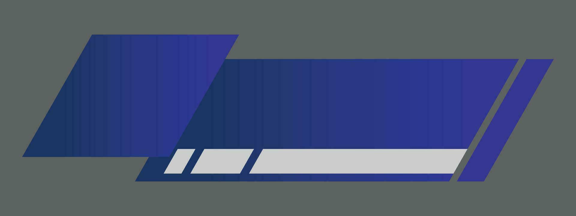 Simple Modern Lower Third in blue and black for TV shows, streaming and perfect for news vector