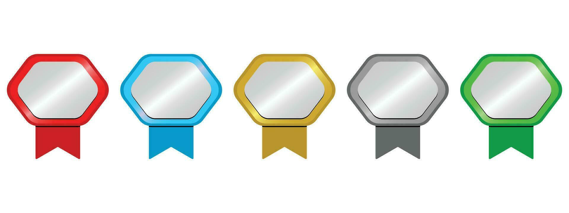 Set of company badge certificates. Certified logo design vector illustration. perfect for earning a title or achievement