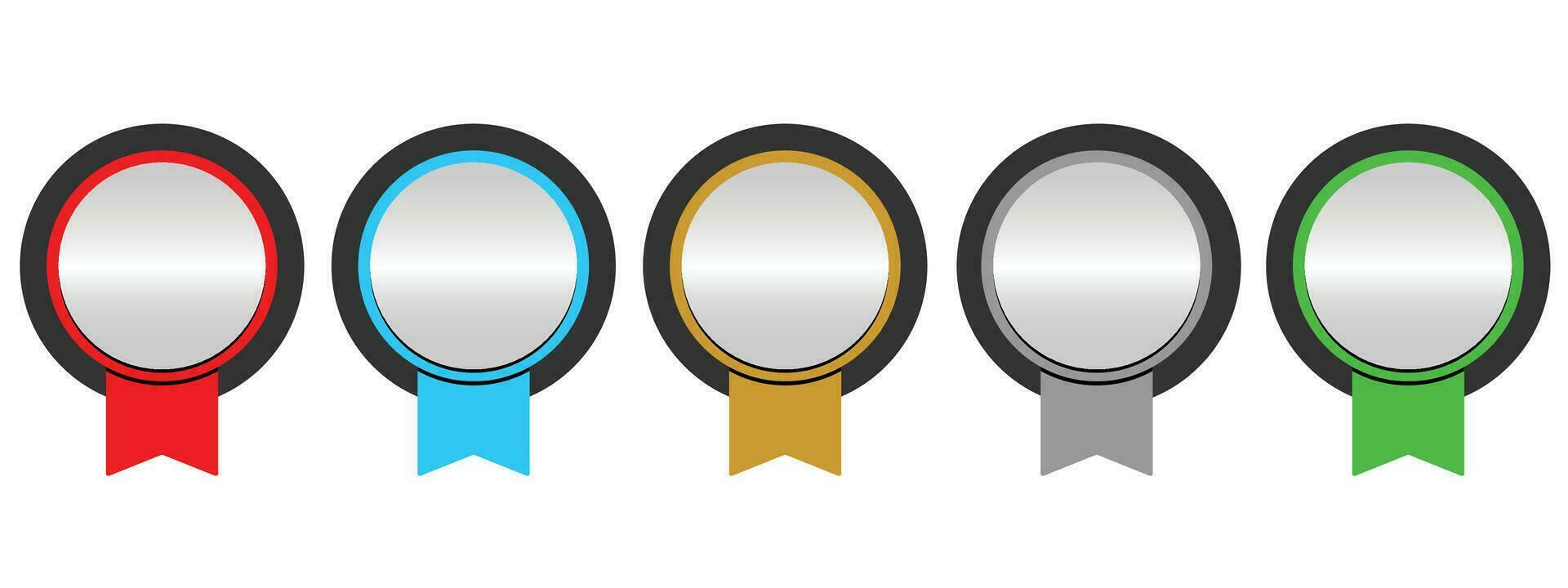 Set of company badge certificates. Certified logo design vector illustration. perfect for earning a title or achievement