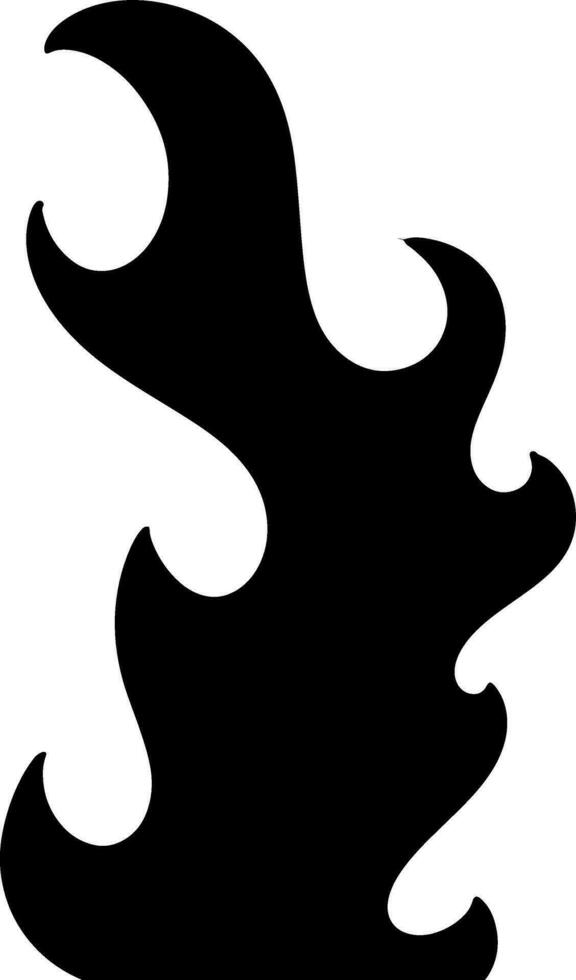 Tribal hotrod muscle car flame graphic for hoods, sides and motorcycles. Can be used as decal, sticker or tattoos too vector
