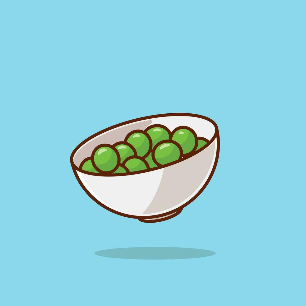 Green grapes dish simple cartoon vector illustration traditional food concept icon isolated