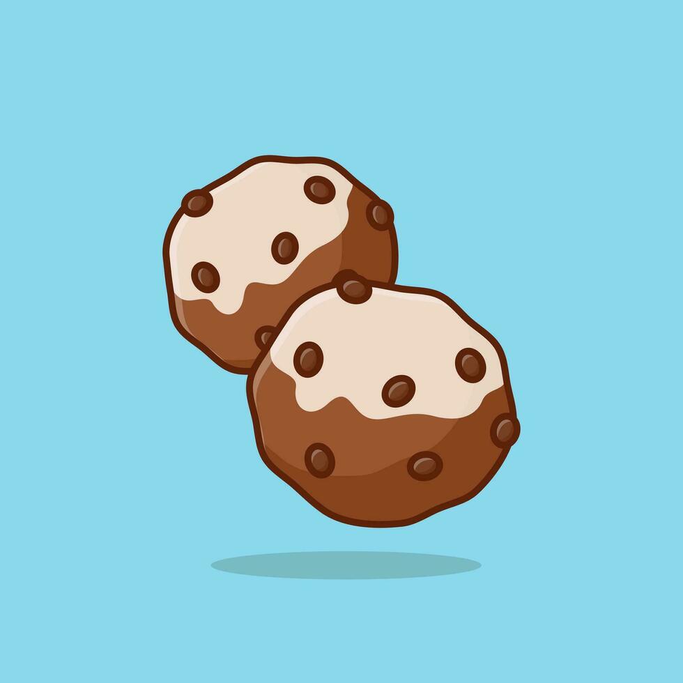 oliebollen sencillo dibujos animados vector ilustración tradicional comida concepto icono aislado