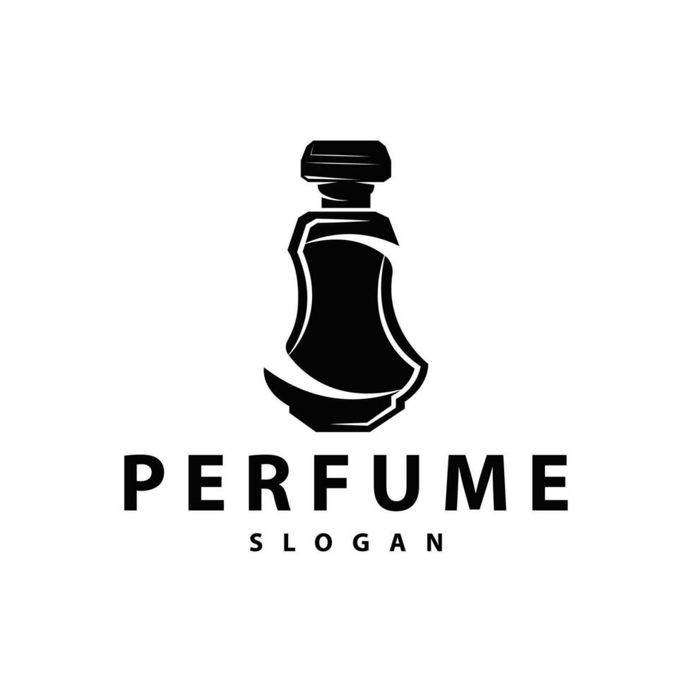 sencillo minimalista perfume logo belleza producto marca modelo perfume botella diseño vector