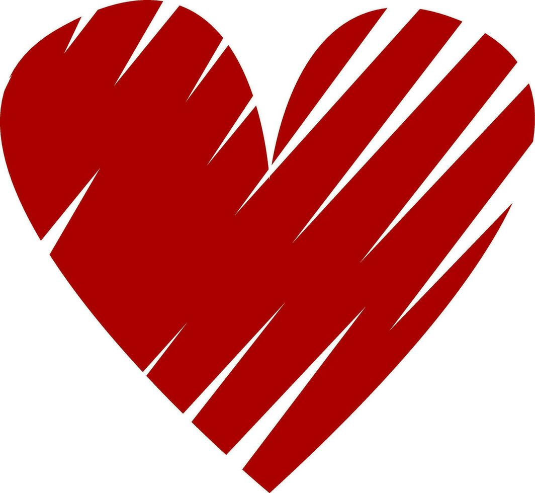 Red Heart Shapes on A White Background vector