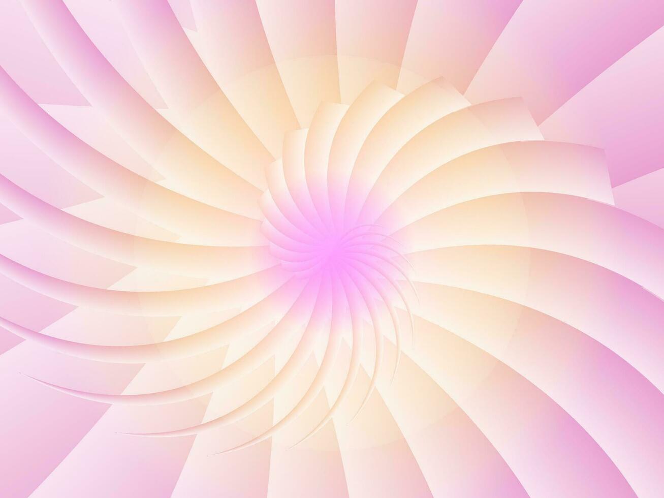 abstract background with flowers, a pink and yellow spiral background with a spiral shape, vector